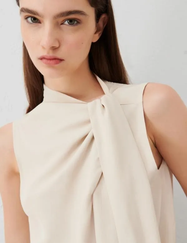 Marella Tops And TShirt Women Pussybow Top Cream