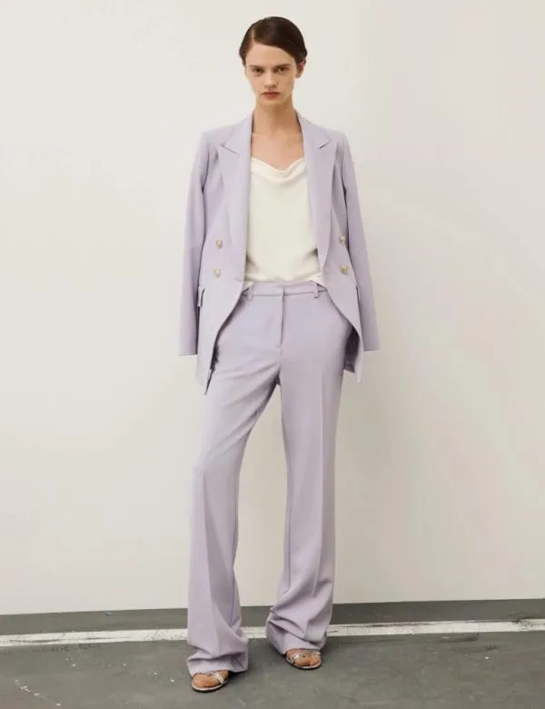 Marella Trousers Women Cady Trousers Lavender