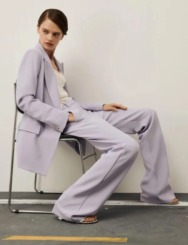 Marella Trousers Women Cady Trousers Lavender