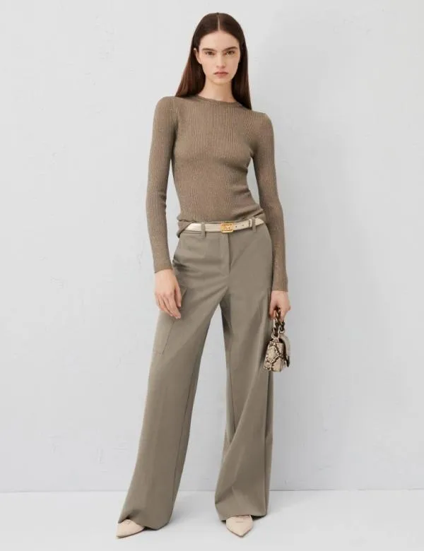 Marella Trousers Women Cargo Trousers Hazelnut Brown