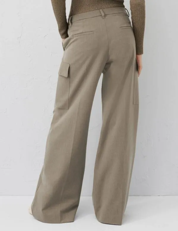 Marella Trousers Women Cargo Trousers Hazelnut Brown
