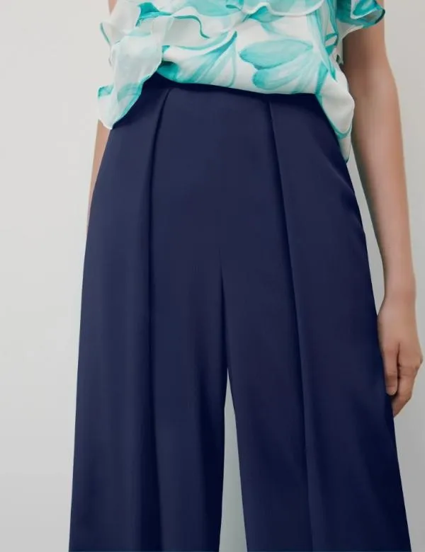 Marella Trousers Women Crepe Trousers Navy