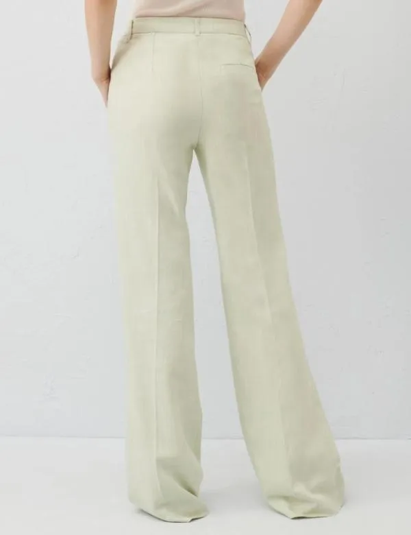 Marella Trousers Women Flared Trousers Apple Green