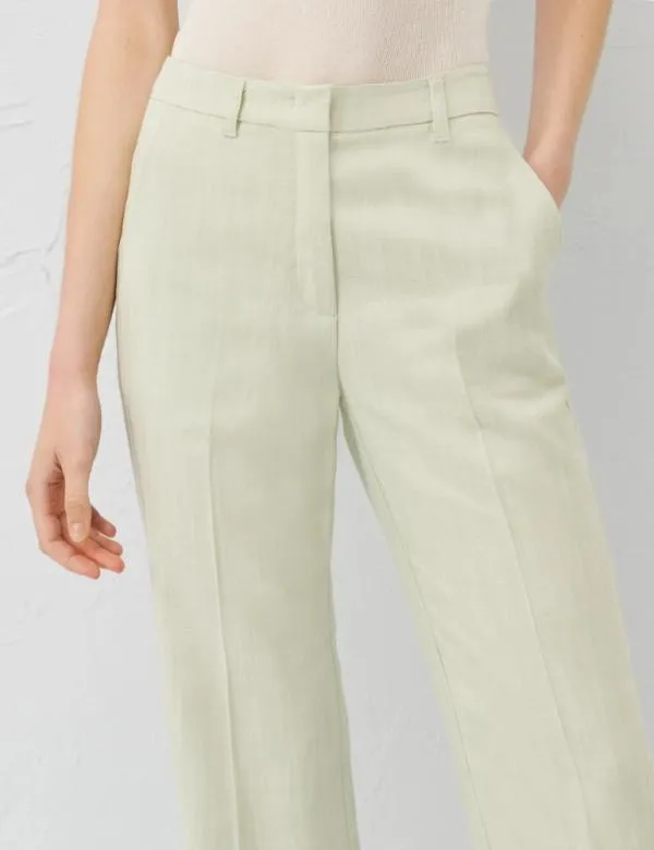 Marella Trousers Women Flared Trousers Apple Green