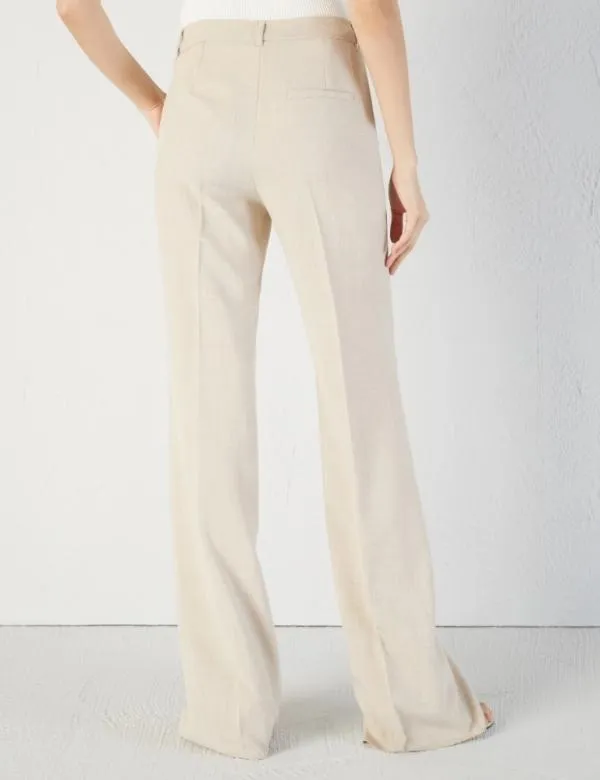 Marella Trousers Women Mlange Trousers Beige