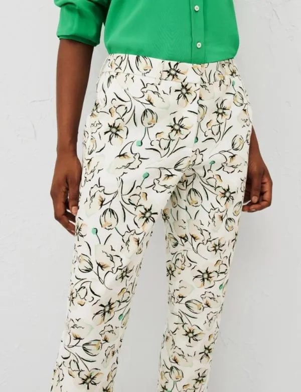 Marella Trousers Women Patterned Trousers Green