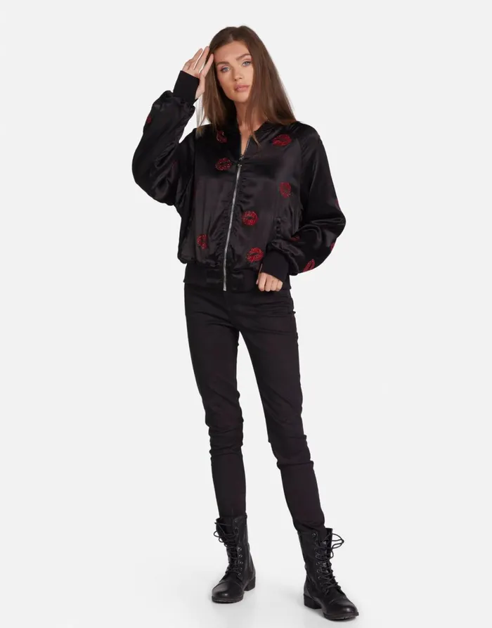McKay Crystal Kisses Black Women039s Lauren Moshi Jackets