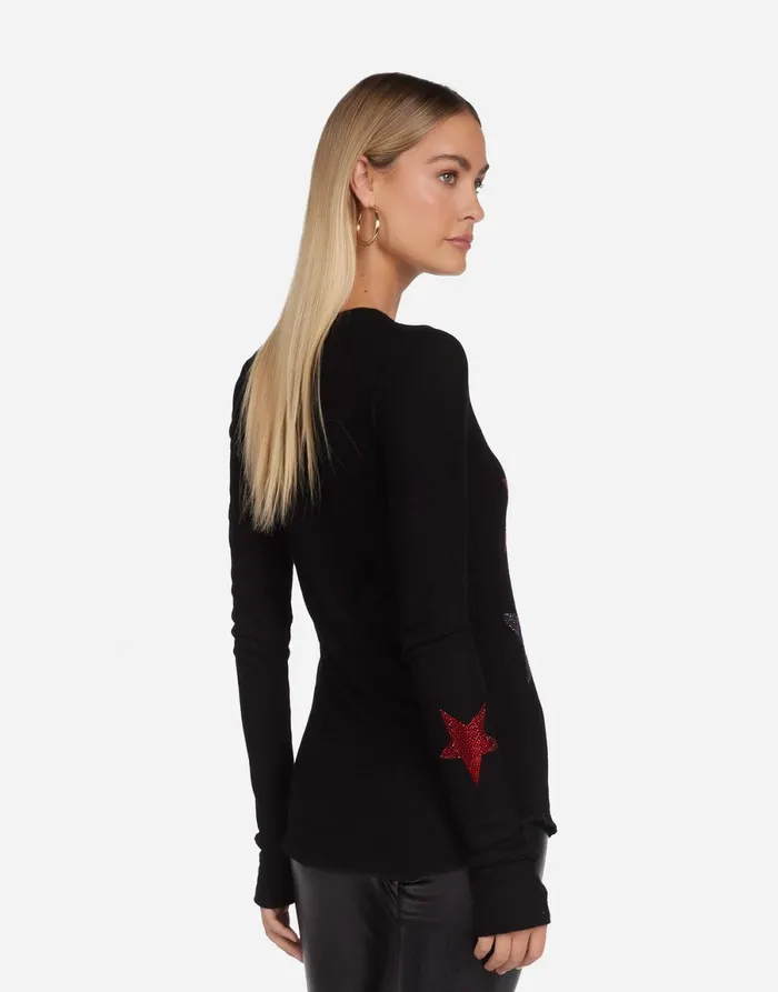 McKinley Color Crystal Multi Stars Black Women039s Lauren Moshi Long Sleeve