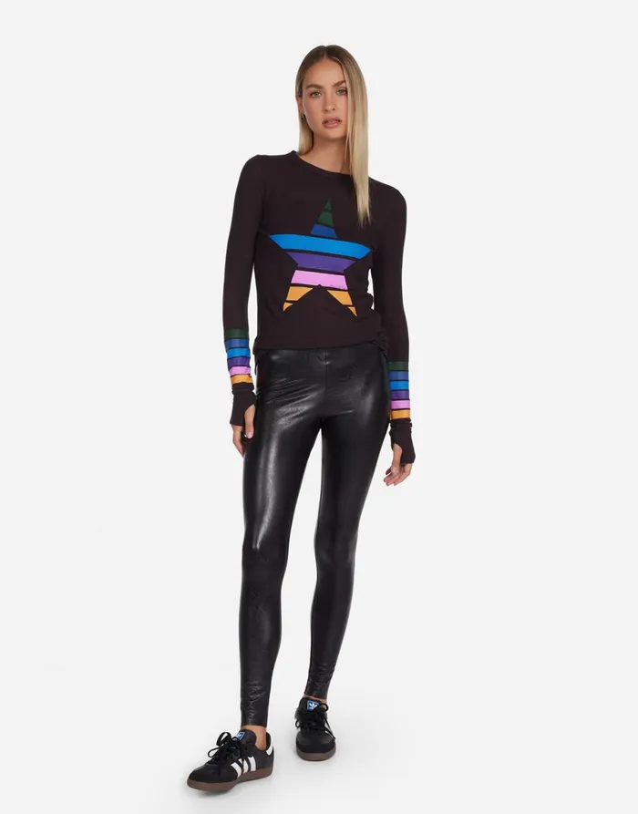 McKinley Color Stripe Star Onyx Women039s Lauren Moshi Long Sleeve
