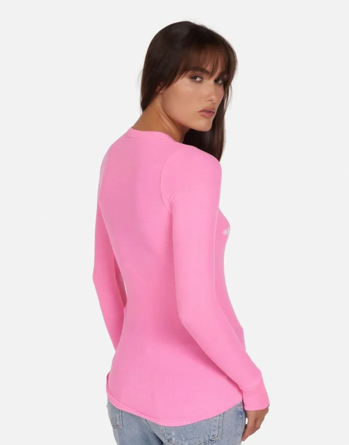 McKinley Diamond Star Neon Pink Women039s Lauren Moshi Long Sleeve