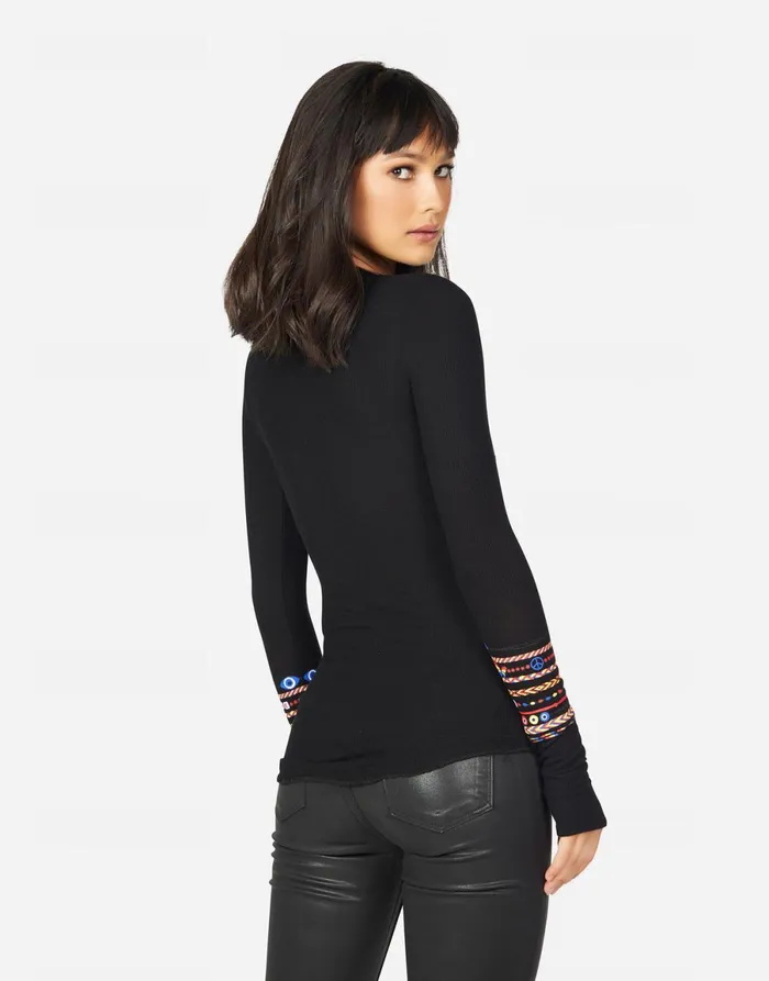 McKinley Friendship Love Black Women039s Lauren Moshi Long Sleeve