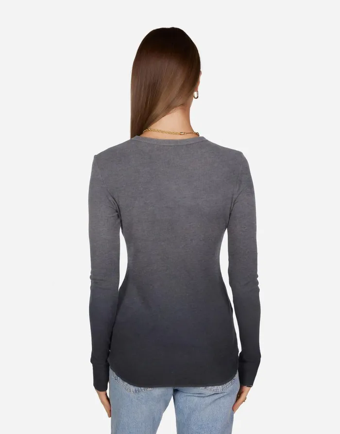 McKinley Ombre Star Jet Black Ombre Women039s Lauren Moshi Long Sleeve