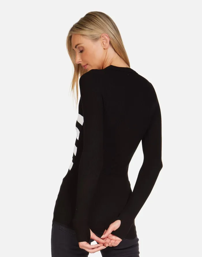 McKinley Tiger Stars U0026 Stripes Black Women039s Lauren Moshi Long Sleeve
