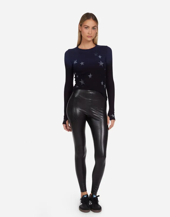 McKinley Vintage Stars Navy Ombre Women039s Lauren Moshi Long Sleeve