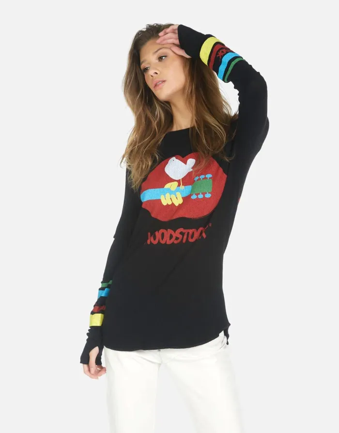 McKinley Woodstock Lip Black Women039s Lauren Moshi Long Sleeve