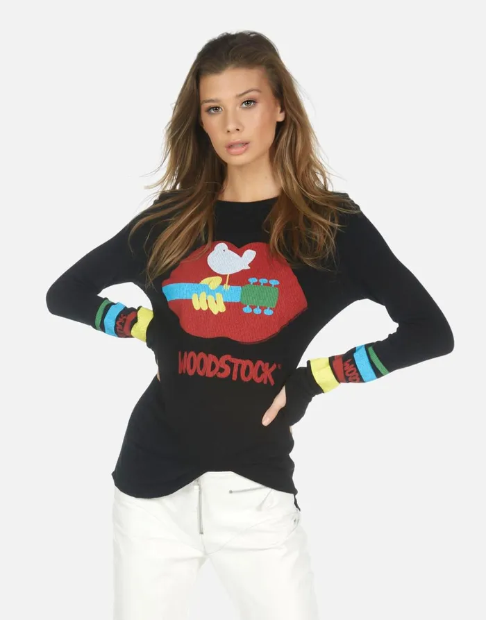 McKinley Woodstock Lip Black Women039s Lauren Moshi Long Sleeve