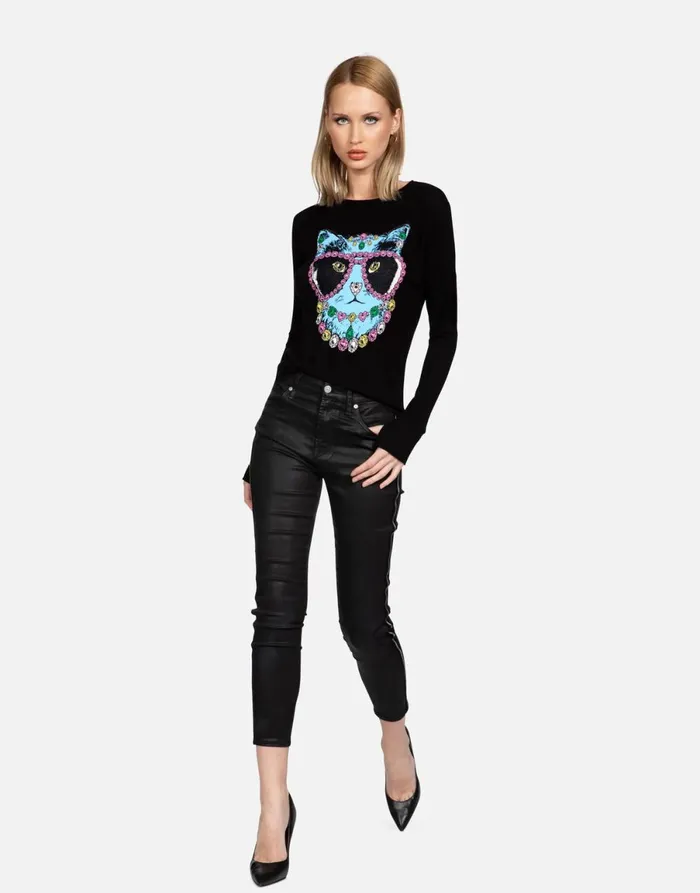 McKinley X Diamond Cat Black Women039s Lauren Moshi Long Sleeve