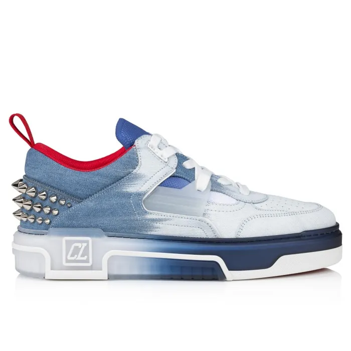 Men Astroloubi Sneakers 8211 Denim And Rubber 8211 Denim Christian Louboutin Sneakers