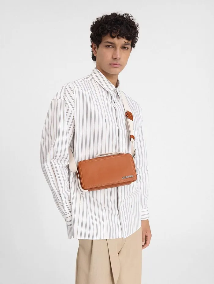 Men Bags JACQUEMUS The Horizontal Cuerda Light Brown