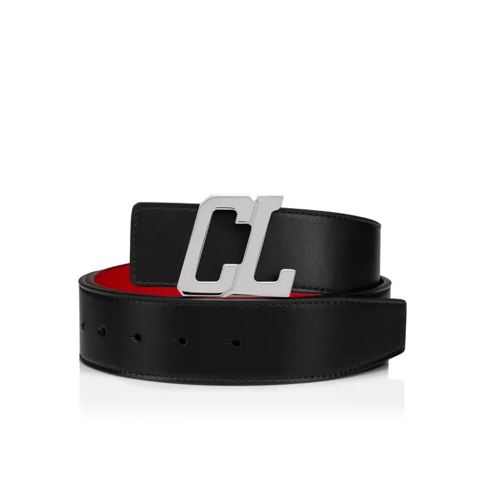 Men Belt Strap Belt Strap 8211 Calf Leather 8211 Black Christian Louboutin Belts