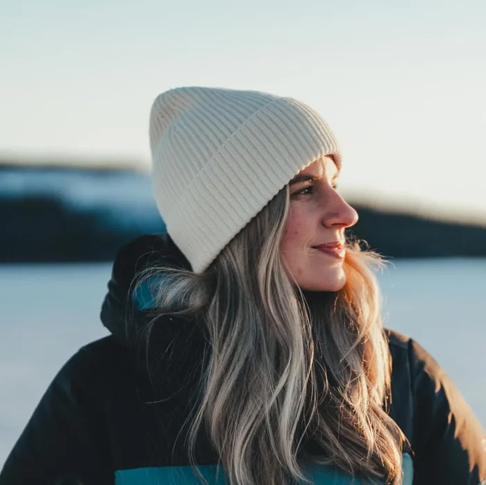 Men Bergans Of Norway Beanies And Caps Nordmarka Merino Beanie Vanilla White