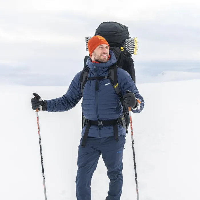 Men Bergans Of Norway Down Jackets Rabot Light Down Jacket Hood Navy Blue