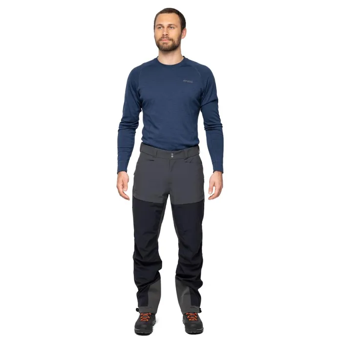 Men Bergans Of Norway Hiking Pants Bekkely Hybrid Pants Black