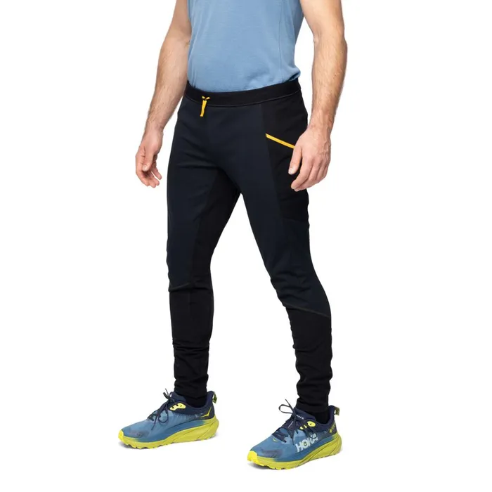 Men Bergans Of Norway Hiking Pants Y Lightline Fast Winter Tights Black