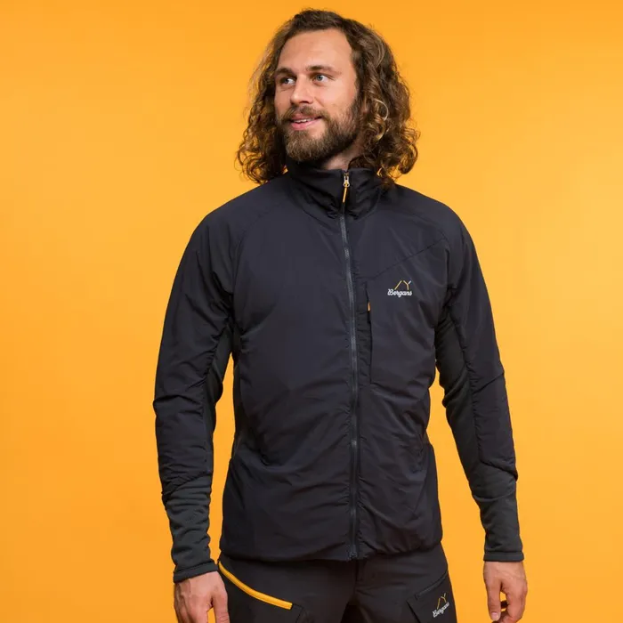 Men Bergans Of Norway Insulation Y Mountainline Light Insulated Air Jacket Dark Shadow Grey