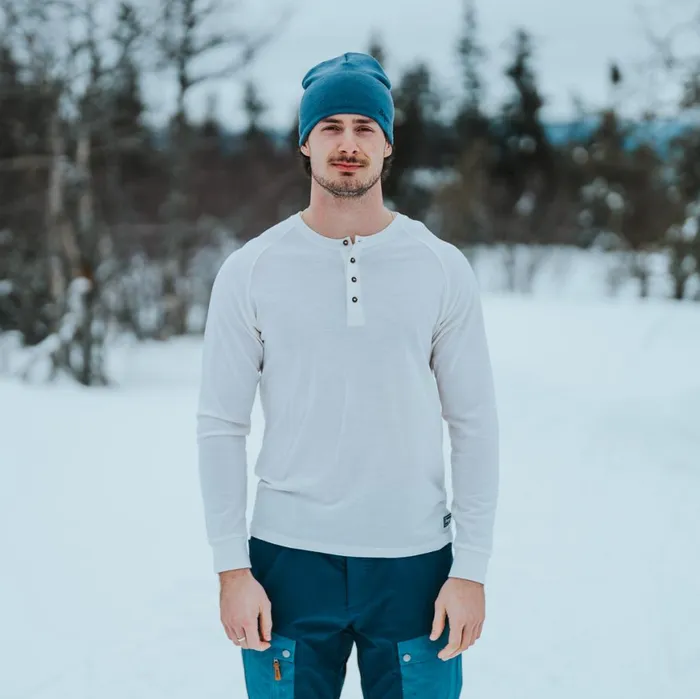Men Bergans Of Norway Jumpers And Long Sleeves Lysebu Wool Henley