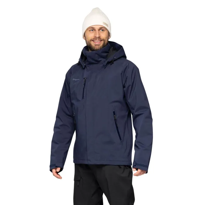 Men Bergans Of Norway Ski Jackets Flya Insulated Jacket Navy Blue