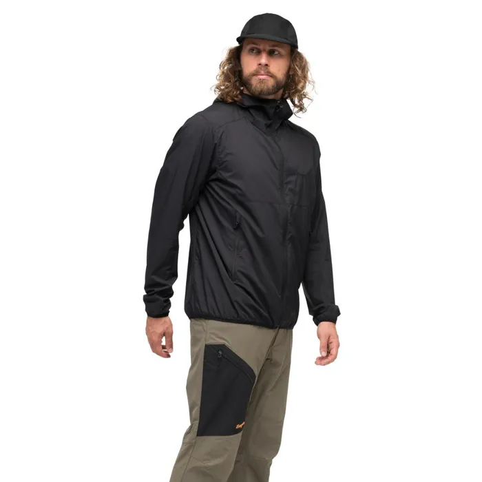 Men Bergans Of Norway Softshell Jackets Vaagaa Windbreaker Jacket Black