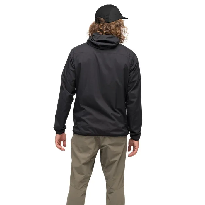 Men Bergans Of Norway Softshell Jackets Vaagaa Windbreaker Jacket Black