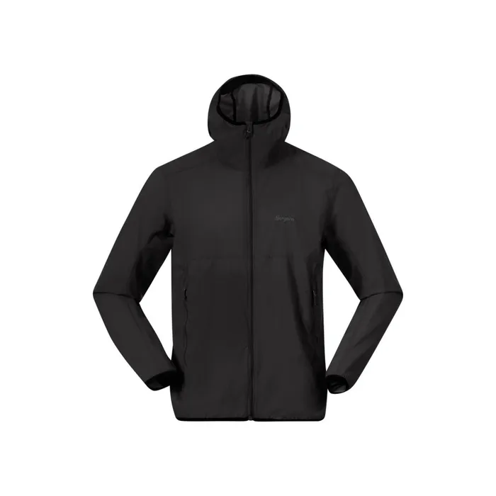 Men Bergans Of Norway Softshell Jackets Vaagaa Windbreaker Jacket Black