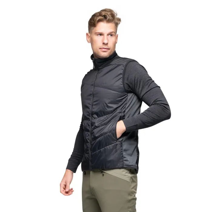 Men Bergans Of Norway Vests Rabot Insulated Hybrid Vest Black