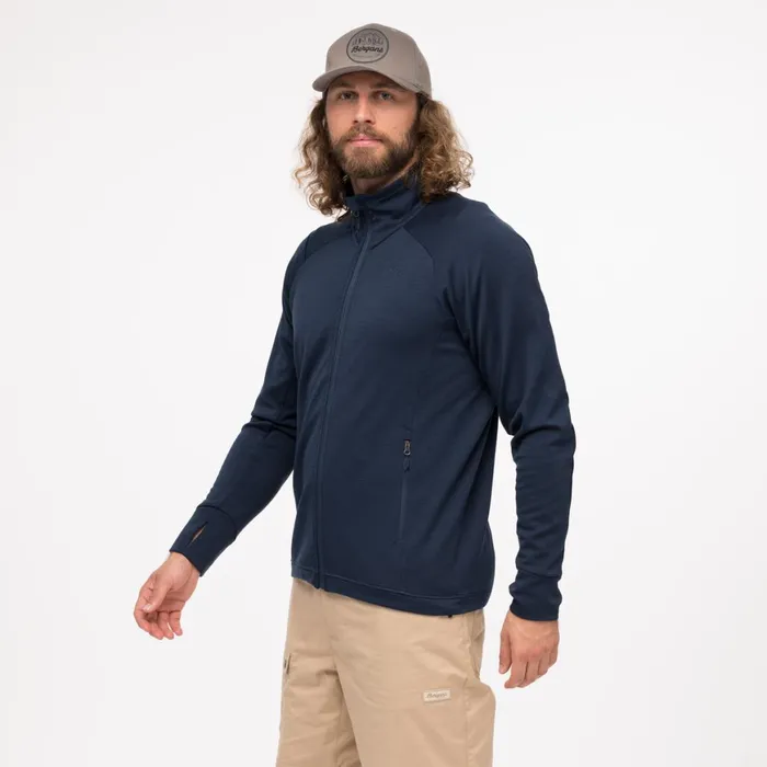 Men Bergans Of Norway Wool Ulstein Wool Jacket Navy Blue