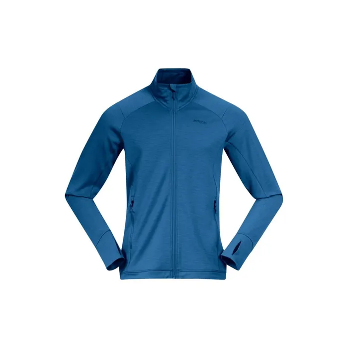 Men Bergans Of Norway Wool Ulstein Wool Jacket North Sea Blue