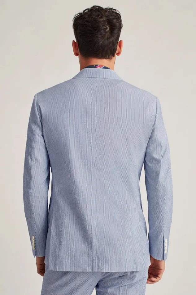 Men Bonobos Blazers and Sport Coats Italian Stretch Seersucker Suit Jacket 8211 White and Navy Suit Jacket Blue Stripe Men Bonobos Blazers and Sport Coats Italian Stretch Seersucker Suit Jacket 8211 White and Navy Suit Jacket Blue Stripe