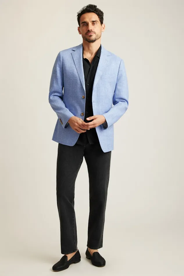 Men Bonobos Blazers and Sport Coats Jetsetter Italian Linen Blazer Light Blue Men Bonobos Blazers and Sport Coats Jetsetter Italian Linen Blazer Light Blue