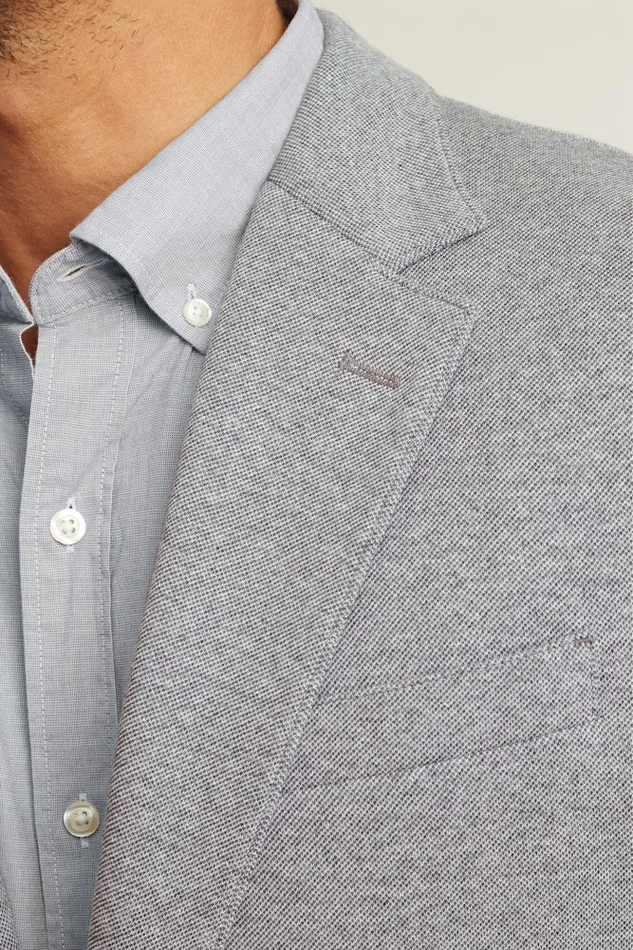Men Bonobos Blazers and Sport Coats Knit Blazer Light Grey