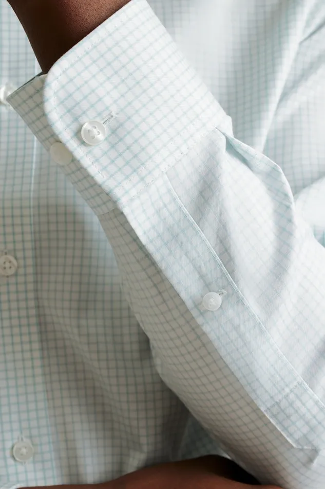 Men Bonobos Business Casual Shirts Easy WrinkleResistant Bonobos Weekday Warrior Dress Shirt Teal Check