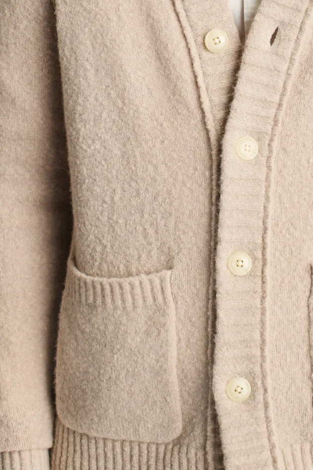 Men Bonobos Cardigan Sweaters Boucle Cardigan Ivory Men Bonobos Cardigan Sweaters Boucle Cardigan Ivory