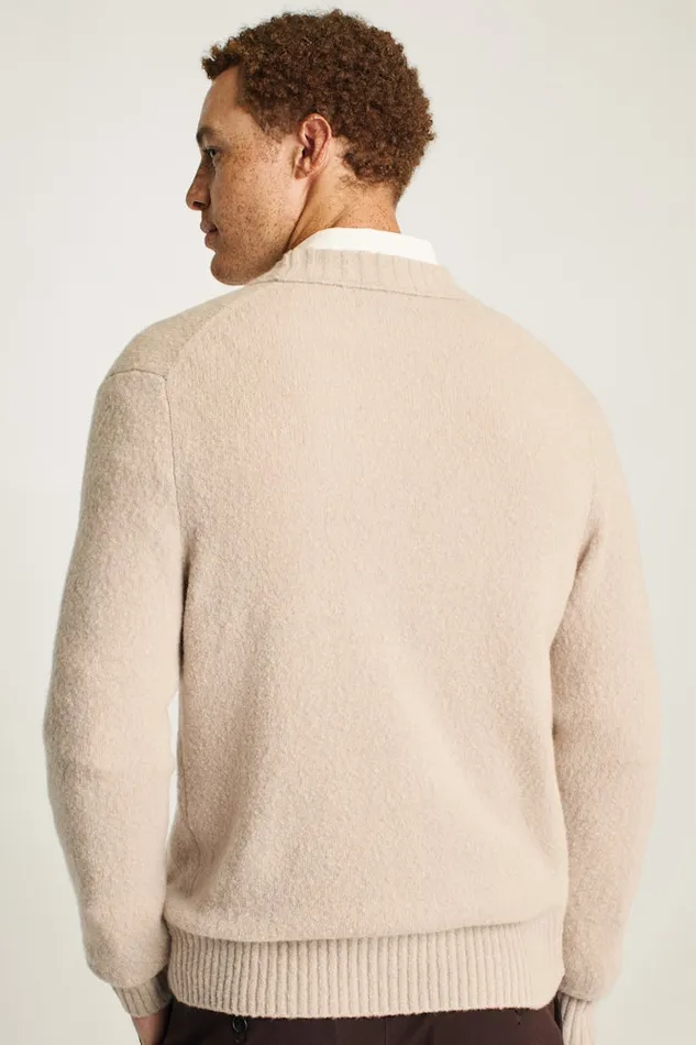 Men Bonobos Cardigan Sweaters Boucle Cardigan Ivory Men Bonobos Cardigan Sweaters Boucle Cardigan Ivory