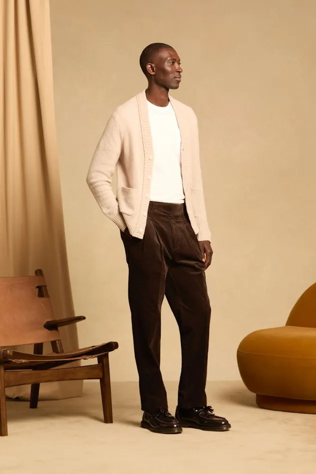 Men Bonobos Cardigan Sweaters Boucle Cardigan Ivory Men Bonobos Cardigan Sweaters Boucle Cardigan Ivory