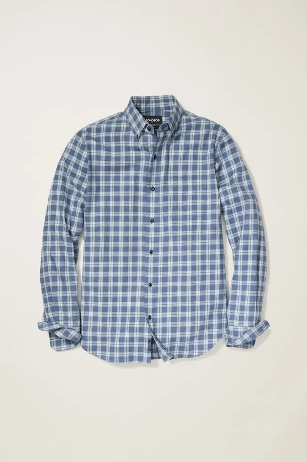 Men Bonobos Casual Shirts Stretch Lightweight Flannel Shirt Nomad Plaid Men Bonobos Casual Shirts Stretch Lightweight Flannel Shirt Nomad Plaid