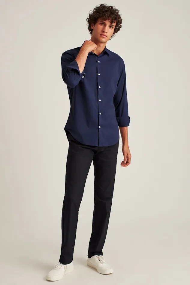 Men Bonobos Casual Shirts Tech Button Down Shirt Navy
