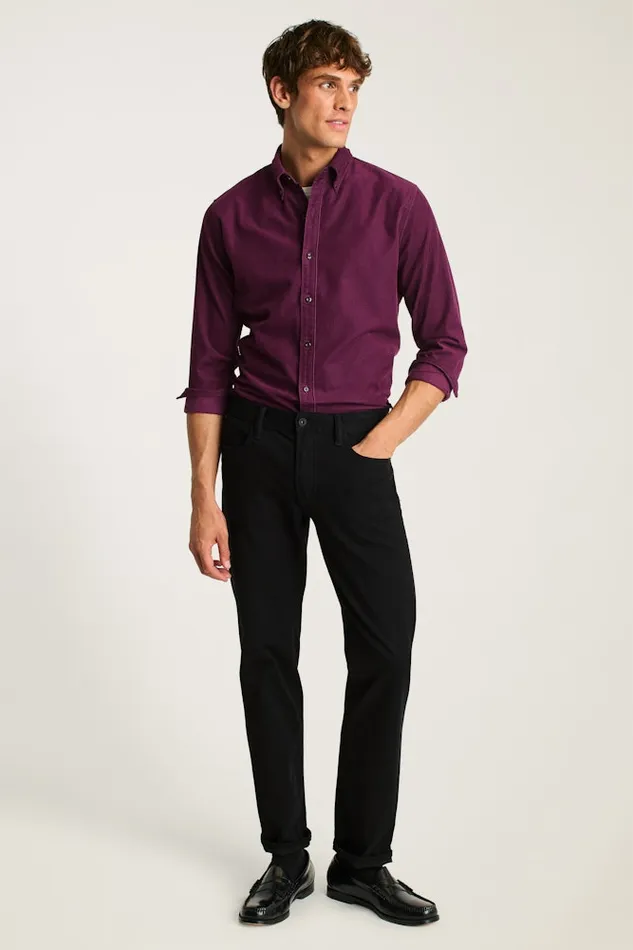 Men Bonobos Casual Shirts The Stretch Cord Shirt Plum