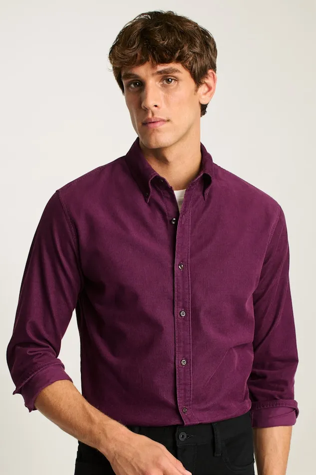 Men Bonobos Casual Shirts The Stretch Cord Shirt Plum Men Bonobos Casual Shirts The Stretch Cord Shirt Plum