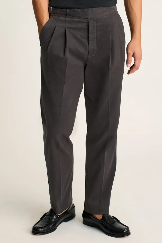 Men Bonobos Dress Pants Italian Gurkha Trouser Dark Charcoal Cotton Men Bonobos Dress Pants Italian Gurkha Trouser Dark Charcoal Cotton