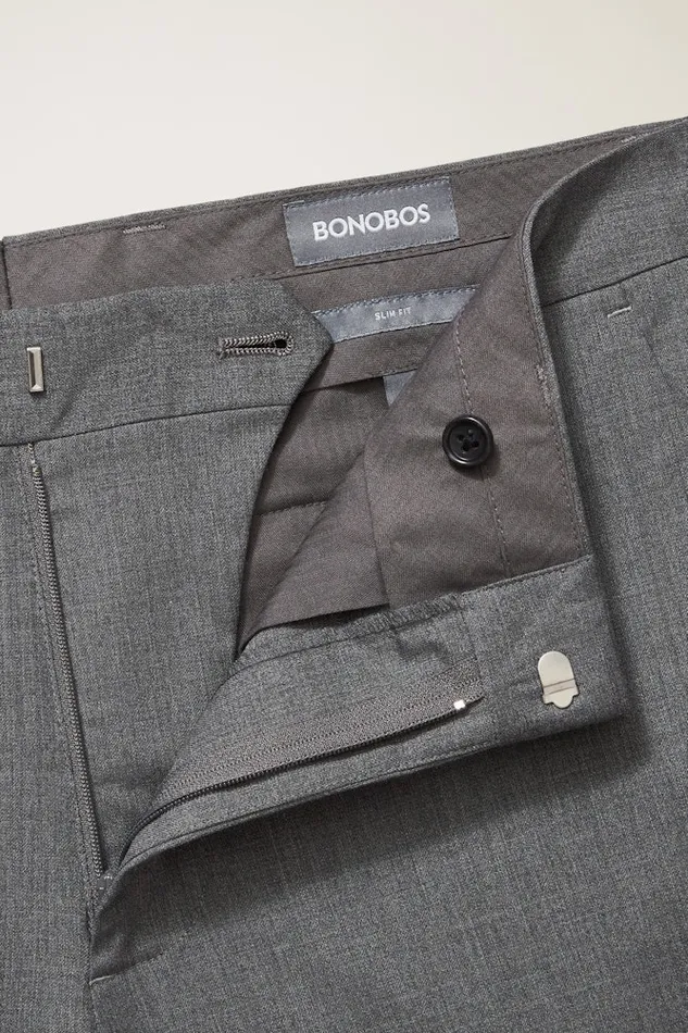 Men Bonobos Dress Pants Jetsetter Wool Dress Pant Grey